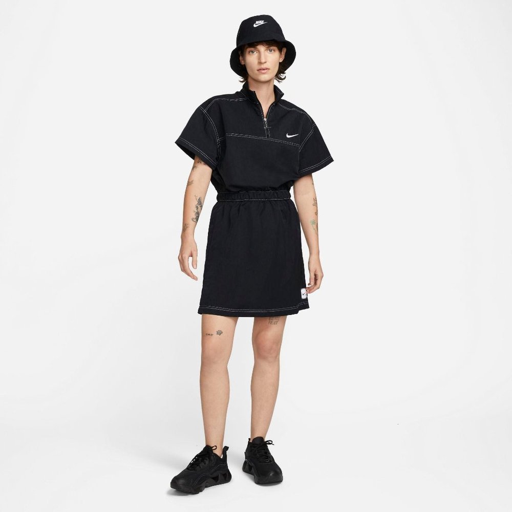 NWT Nike Women's Sportwear Swoosh Woven Dress - Picture 5 of 5